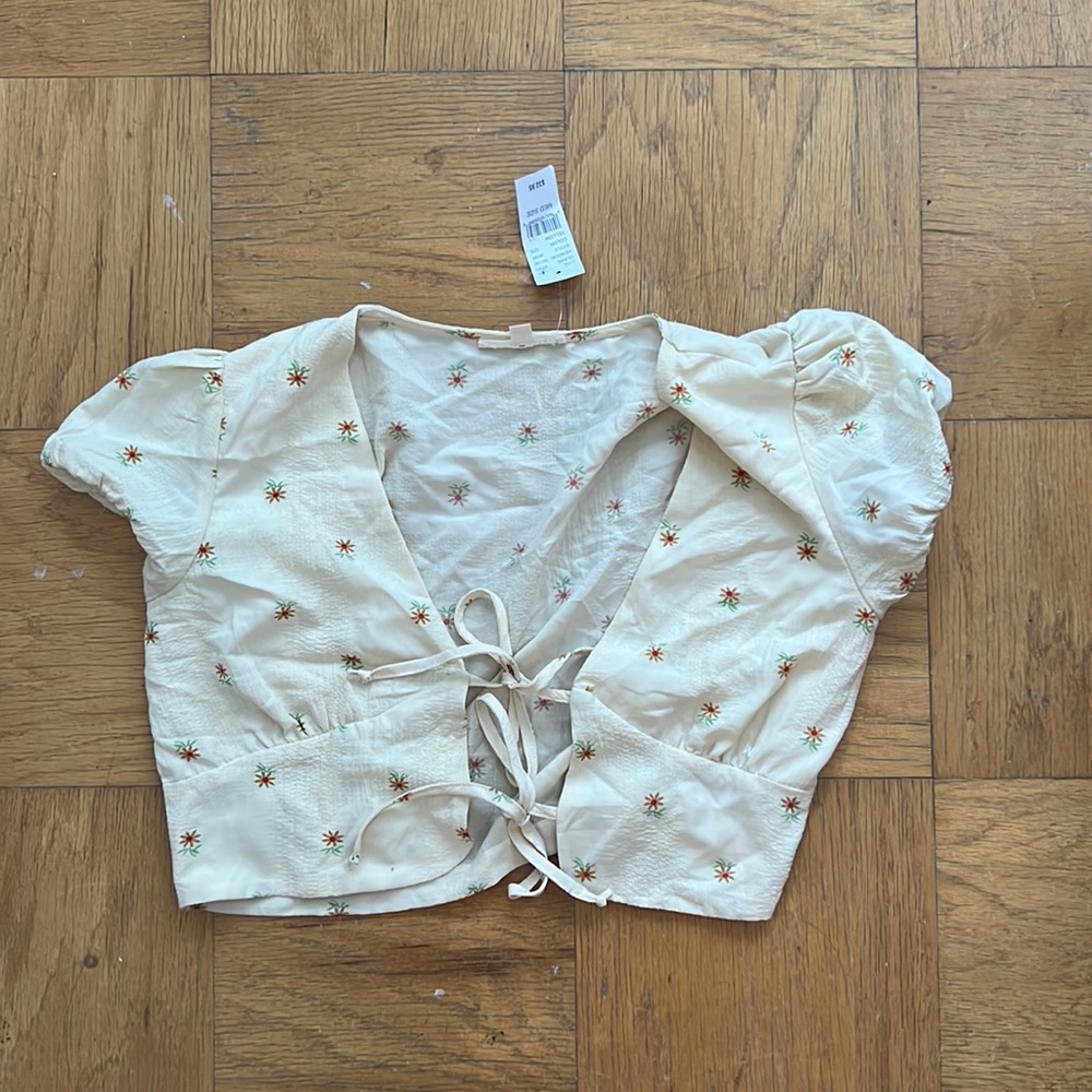 NWT Pacsun Yellow Floral Top